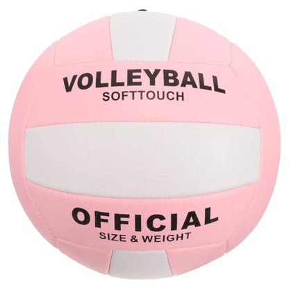 Luxshiny Soft Indoor Volleyball Standard Inflatable Sports Ball Training Beach Ball for Entrance Examination and Indoor Matches with Elasticity and Control