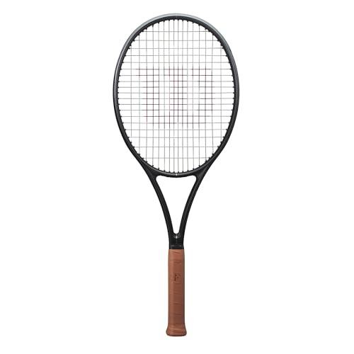 Wilson RF 01 Performance Tennis Racket - Strung with Sensation 16 Natural at Mid Range Tension - size: Grip Size 4 - 4 1/2"
