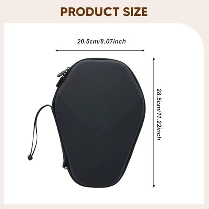 kowaku Table Tennis Racket Case Storage Bag Multi Scenario EVA Pouch Paddle Case Portable for Training Travel Competition, black, 28.5cmx20.5cm