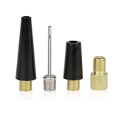 Flammi Bike Tire Valve Adapter Ball Pump Needle Balloon Nozzle Inflation Kit, Inflator Adapter Air Pump Accessories for Standard Pump or Air Compressor