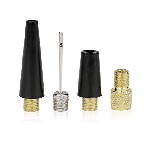Flammi Bike Tire Valve Adapter Ball Pump Needle Balloon Nozzle Inflation Kit, Inflator Adapter Air Pump Accessories for Standard Pump or Air Compressor