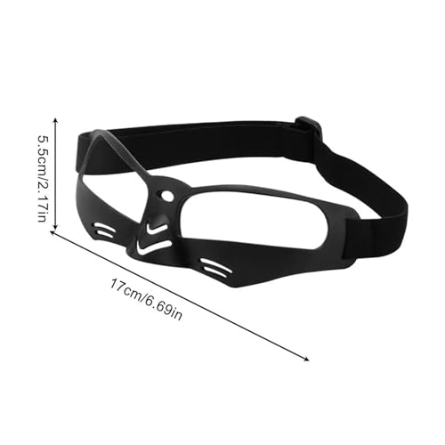 Dribbling Goggles Basketball 2PCS Lightweight Player Glasses - Practice Accessories for Youth Adults Kids - color: Black