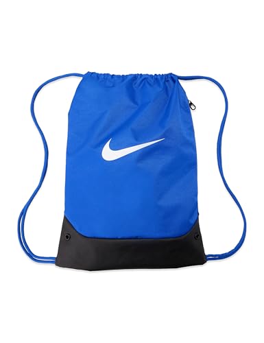 Nike Unisex Adult Gameday Brasilia X Drawstring Bag Backpack (18L) | Mens and Womens - color: Game Royal/Black/White, size: MISC
