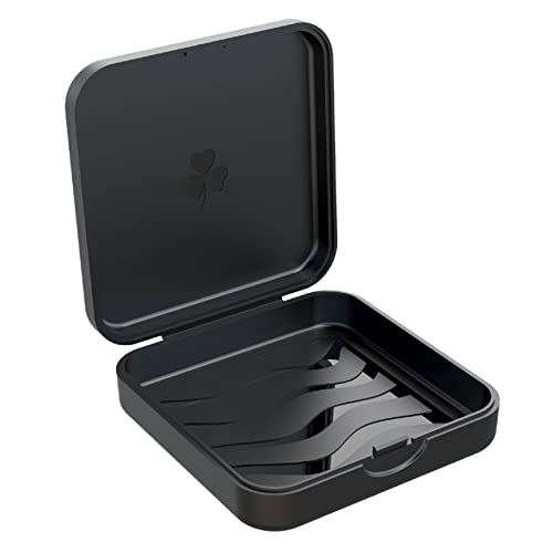 Aligner Case - Slim Retainer Box for Orthodontic Braces | Portable Dental Storage with Airflow Slots | Compact Carrying Case for Daily Use & Travel (1 Pack, Black) - color: 1pcs black