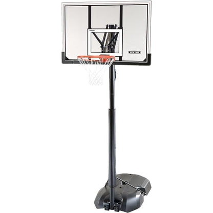 Lifetime 51544 Front Court Portable Basketball System, 50 Inch Shatterproof Backboard