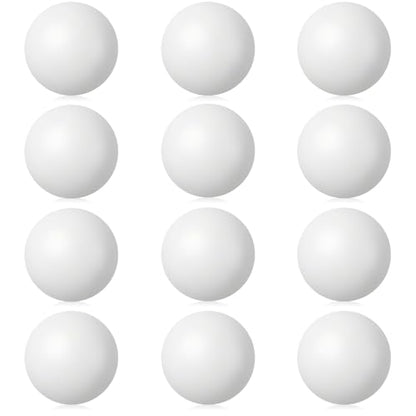 Soulchen 40mm Glow in The Dark Table Tennis Balls Bulk, Carnival Game Night, Neon Birthday Party Favors, Classroom Rewards, Goodie Bag Filler, Pet Playmate - color: White, size: Solid