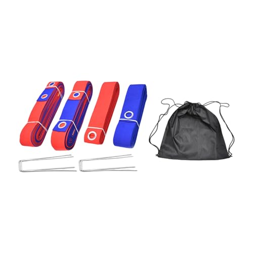 Outdoor Volleyball Boundaries Line Beach Line with Ground Nails for Grasslands Outdoor Sports Enduring Courts Webbing Marker