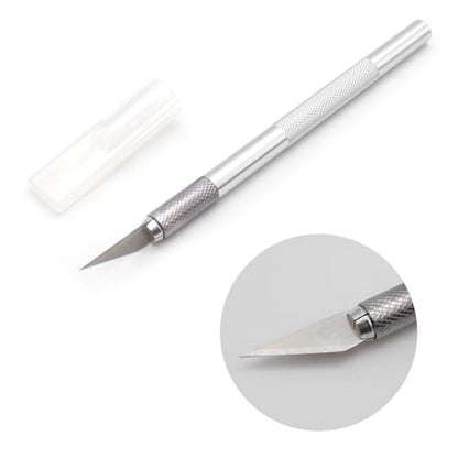 Table Tennis Racket DIY Tools Kit Table Tennis Rubber Cutting Knife Set Acrylic Roller Cutting Mat 5PCS Spare Blades