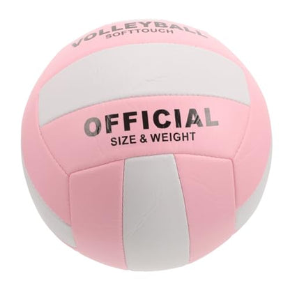 Luxshiny Soft Indoor Volleyball Standard Inflatable Sports Ball Training Beach Ball for Entrance Examination and Indoor Matches with Elasticity and Control