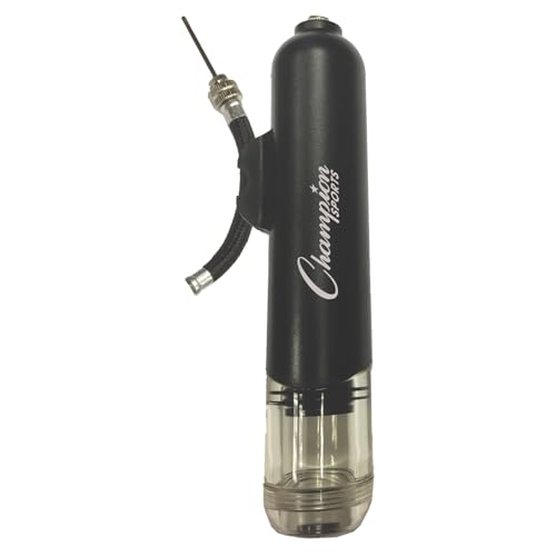 Champion Sports Dual Action Hand Air Pump, Small, Black