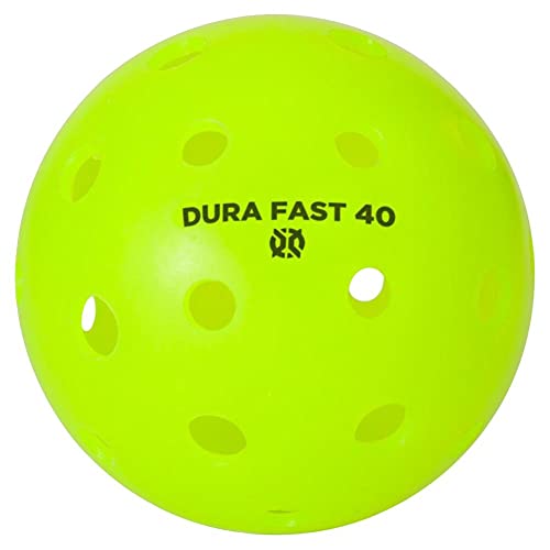 Dura Fast 40 Pickleballs | Outdoor Pickleball Balls | USAPA Approved and Sanctioned for Tournament Play - color: Yellow, style: 12 Pack