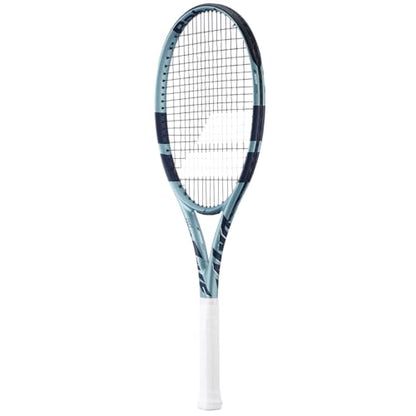 Babolat Evo Drive 2nd Gen Tennis Racquet Strung with 16g Syn Gut at Mid-Range Tension - color: Black String, size: 4 3/8" Grip