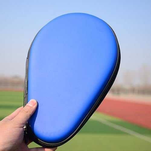 Operitacx Table Tennis Paddle Storage Bag Protective Cover Blue Ping Pong Racket Organizer Case Sturdy Portable for Indoor Outdoor Use