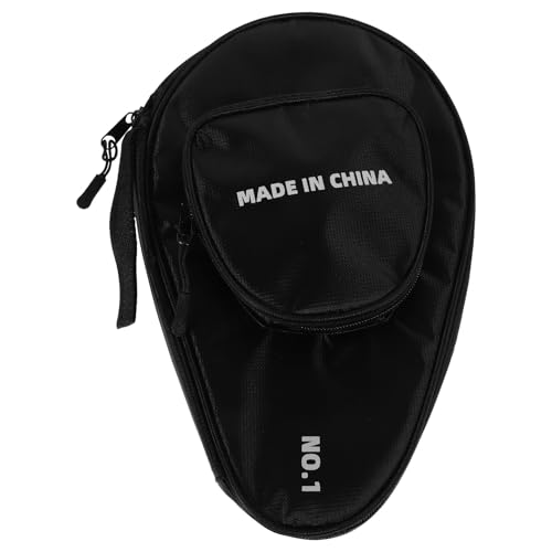 Table Tennis Paddle Case Bag with Zipper Professional Paddle Holder Storage Organizer for 2 Rackets and 7 Balls Protective Cover for Table Tennis Equipment for Players