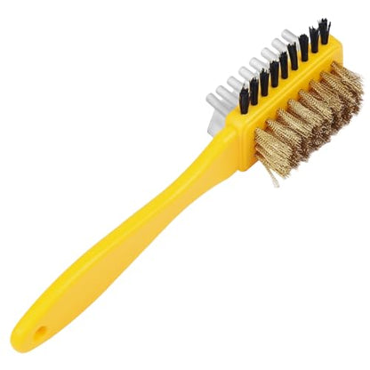 Suede Shoe Brush and Eraser,2 in 1 Scrub Suede Shoe Brush, Rubber Polish Eraser with Soft Plastic Bristles for Nubuck Cleaning (Plastic Handle/1pcs) - color: Plastic Handle/1pcs