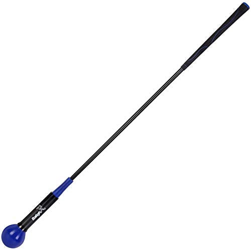Golf Swing Trainer Aid and Correction for Strength Grip Tempo & Flexibility Training Suit for Indoor Practice Chipping Hitting Golf Accessories - color: Blue, size: 40"