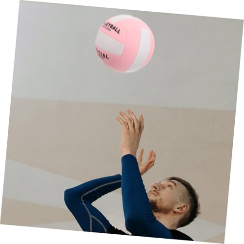Healifty Soft Indoor Volleyball Training Ball, Soft Practice Ball for Adults, Standard Size 5 Non-Inflatable Explosion-Proof Volleyball for Indoor Game and Exercise
