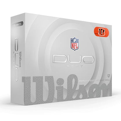 WILSON 2025 Duo Soft NFL Golf Ball - 12 Balls, White, Atlanta Falcons - color: Cincinnati Bengals