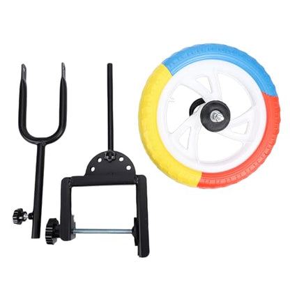 MAVIS LAVEN Table Tennis Practice Trainer, Iron Stroke Trainer Wheel with Adjustable Arm for Home Use and Coordination Drills
