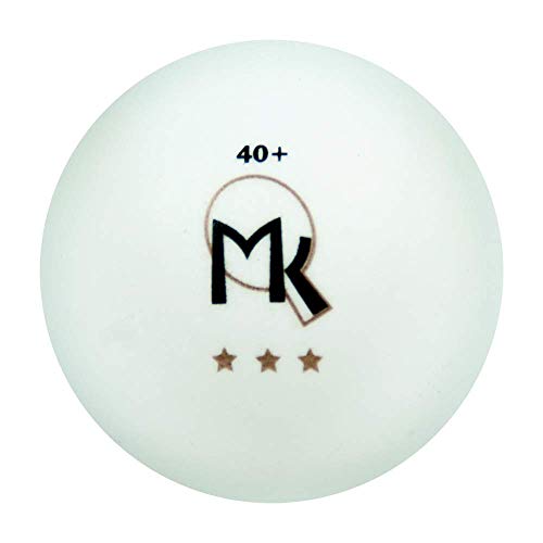 3 Star Table Tennis Balls - 6 Pack - 40mm Ping Pong Balls - White - Poly Ping Pong Balls - Excellent Quality - Great For Schools, Homes, And Training