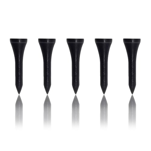 Wooden Golf Tees 3-1/4", 2-3/4", 1-1/2" Available,100 Count (Natural Color, White, Black, Blue, Red, Pink) - color: Black, size: 1 1/2 inch