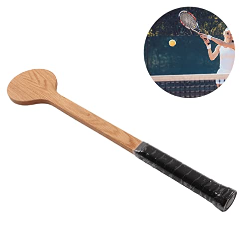 Cryfokt Wooden Tennis Spoon Sticking Practice Tennis Racket Accurately Tennis Pointer Improve Sweet Spot Trainer with Storage Bag for Sports Swing Practice Training Aid - color: 60cm