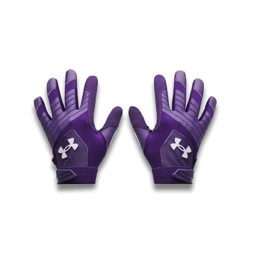 Under Armour Clean Up Baseball Gloves - color: (500) Purple / Purple / White, size: Large