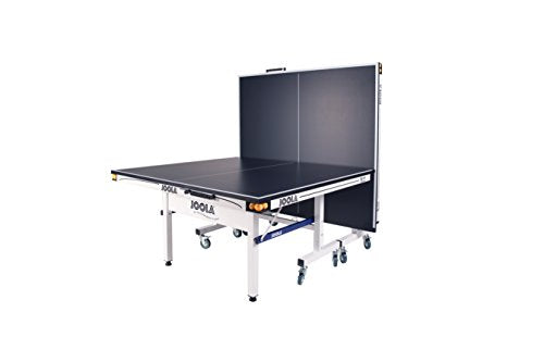 JOOLA Rally TL Professional MDF Indoor Ping Pong Table w/Quick Clamp Table Tennis Net & Post Set - 10 Minute Easy Assembly - Corner Ball Holders - Tournament Quality - Includes Playback Mode