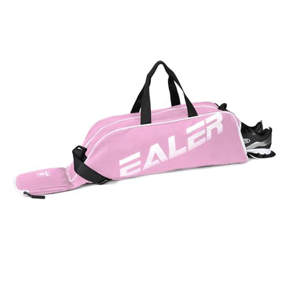 EALER Baseball Bat Tote Bag & T-ball, Softball Equipment Bag - Gear for Kids, Youth, and Adults Holds Bat, Helmet, Glove, Cleats, Shoes and More - color: Pink