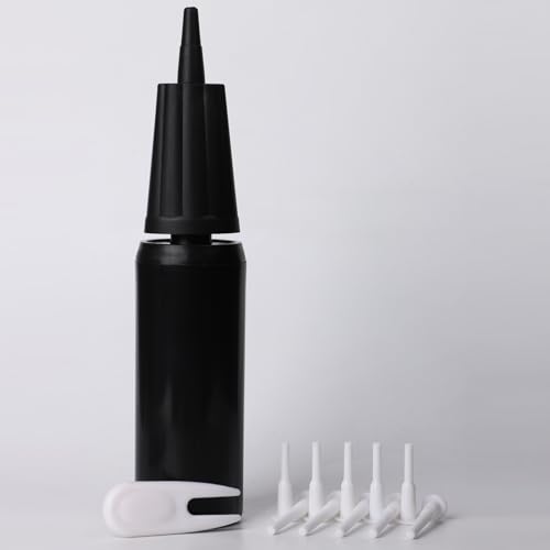 PEUTIER Exercise Ball Pump, Air Pump for Inflatables Ball Hand Inflator for Yoga Ball Pump with 10pcs Fitness Ball Plugs & Plug Remover Ball Plug Replacement Kit for Exercise Ball