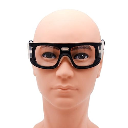 Sports Goggles Glasses for Men Women Racquetball Basketball Football Protective Glasses Shock Lens - color: Black