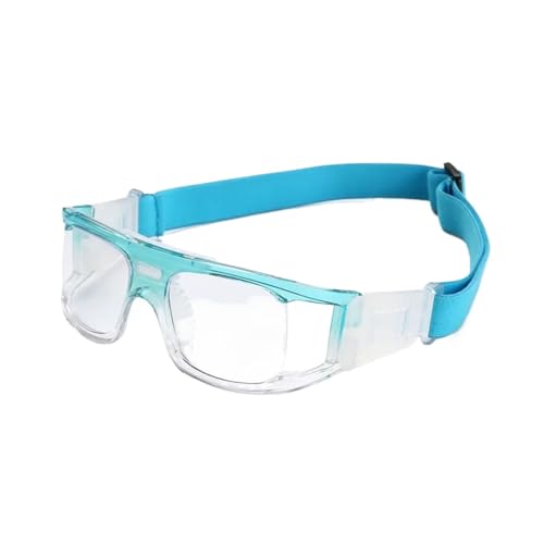 Dribbling Goggles Basketball 3PCS Men Anti-slip Sports Glasses Wider View Eyewear for Soccer Cycling - color: Blue