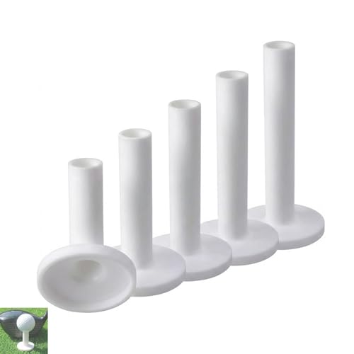 5Pcs Rubber Golf Tees for Mats, Mixed Size Set, Unbreakable Stable Driving Range Teesfor Golf Simulator Practice Mats