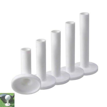 5Pcs Rubber Golf Tees for Mats, Mixed Size Set, Unbreakable Stable Driving Range Teesfor Golf Simulator Practice Mats