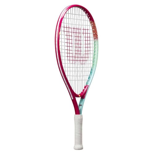 Wilson Intrigue Junior 21 Girls Tennis Racket Red/Yellow Strung 205g L