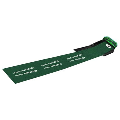 Authentic Golf Putting Practice Mat Automatic Ball Return and Direction Line for Real Green Feel Indoor Outdoor Training Automatic Balls Return Putting Practice Mat