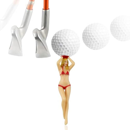 LKTEE Funny Golf Tees - 6-Pack Women's Bikini Style Plastic Golf | Perfect for Funny Golf Gifts, Martini Golf Tees Inspiration, Ideal for Birthdays, Holidays, Bachelorette Parties