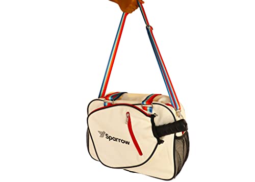 Pickleball Bag - Sports Bag For Gear, Gym Essentials - Adjustable Strap, Mesh Pockets, Pickleball Paddle Compartment With Cover - Stylish Retro Look - 20x8x12" - color: Four Stripes