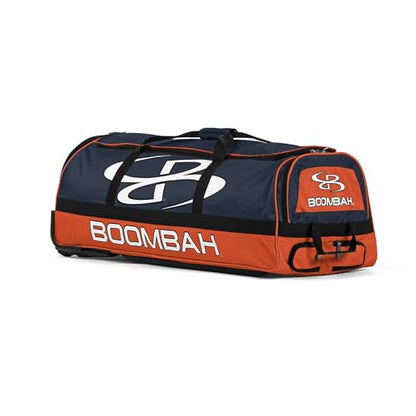 Boombah Brute Rolling Bat Bag - 35" x 15" x 12-1/2" - Multiple Color Options - Holds 4 Bats and Room for Gear - Wheeled Bag