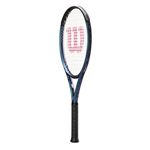 Wilson Ultra 108 V4.0 Performance Tennis Rackets, Strung with Sensation 16 Natural at Mid Range Tension - size: Grip Size 3 - 4 3/8"