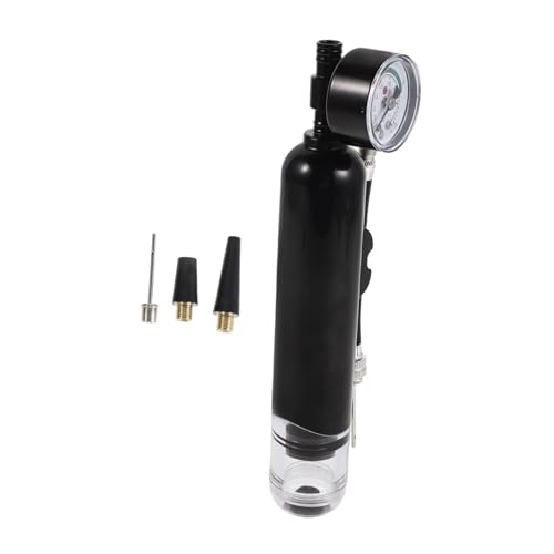 Operitacx Manual Ball Pump with Pressure Gauge for Basketball and Soccer – Portable Sports Ball Inflator with Nozzles, Handheld Air Pump for Football, Volleyball, Outdoor Travel