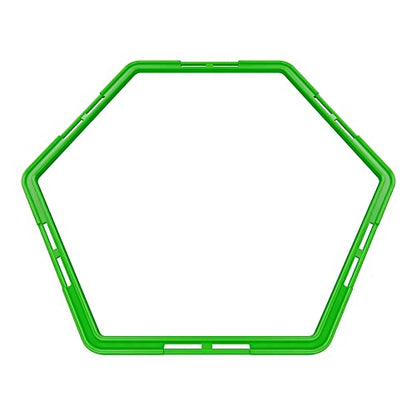 Power Systems Hex Agility Rings, Ladder, Hurdle Set All in One - Use Indoors or Outdoors for Speed & Skill Training