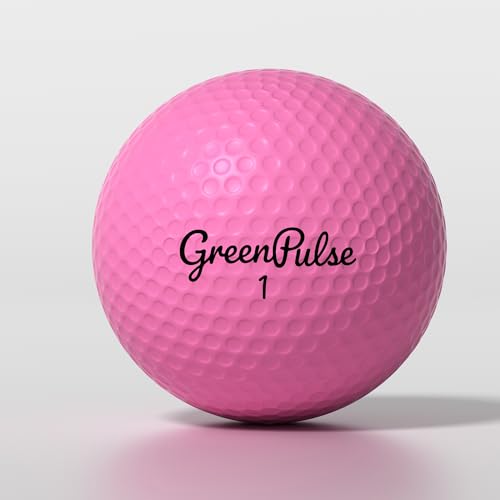 GREENPULSE Drive+ Distance Golf Balls – 2-Piece, Soft Feel with Low Spin Design for Maximum Distance - color: Pink, size: 12 Pack