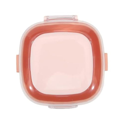 Pink Nursery-Teeth Box Denture-Box Orthodontic Retainer Denture Mouth guard Cleaning Soaking Storage Case Waterproof Lid