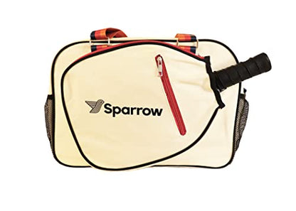 Pickleball Bag - Sports Bag For Gear, Gym Essentials - Adjustable Strap, Mesh Pockets, Pickleball Paddle Compartment With Cover - Stylish Retro Look - 20x8x12" - color: Three Stripes
