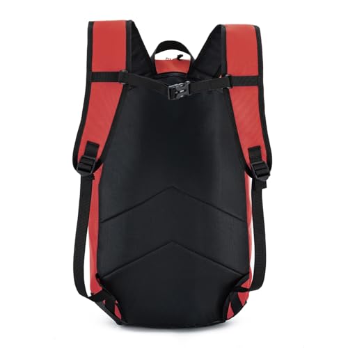Custom Men's Basketball Backpack - color: Red