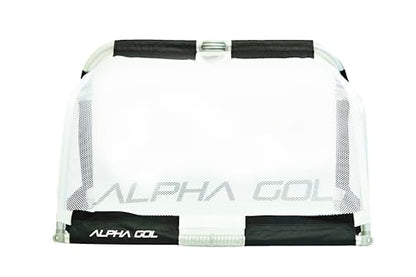 Alpha Goal - The Original All Aluminum Folding Goal with Carry Bag. Pro Grade Quick Folding Aluminum Folding Goal Bag inlcluded. Sizes 4'x2.5', 5'x3', 6'x4'. - color: Black, size: 4x2.5