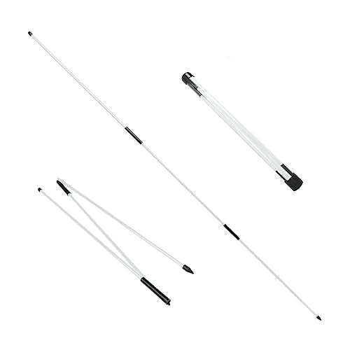 Eshan Golf Alignment Sticks 2 Pack Swing Training Aid Equipment Collapsible Trainer Practice Rods Posture Corrector in Handy Storage Tube Case for Men Women Golfer Swinging
