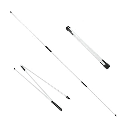 Eshan Golf Alignment Sticks 2 Pack Swing Training Aid Equipment Collapsible Trainer Practice Rods Posture Corrector in Handy Storage Tube Case for Men Women Golfer Swinging
