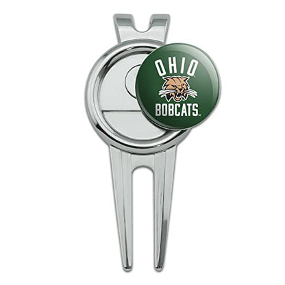 GRAPHICS & MORE Ohio University Bobcats Logo Golf Divot Repair Tool and Ball Marker